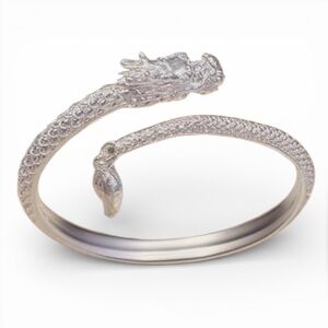 Silver Dragon Tail Wrap Cuff Bracelet NWT